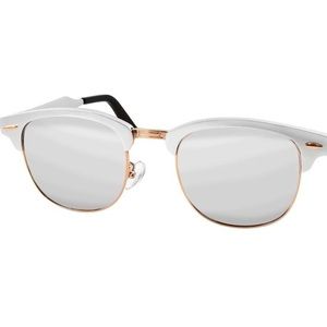 Brand new- silver/gold club masters sunglasses